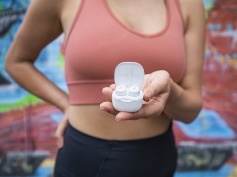 LAMAX Dots2 Touch White TWS Érintőgombos vezeték nélküli fülhallgató fehér